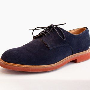 Mark McNairy Navy Suede Derby Shoe US 11